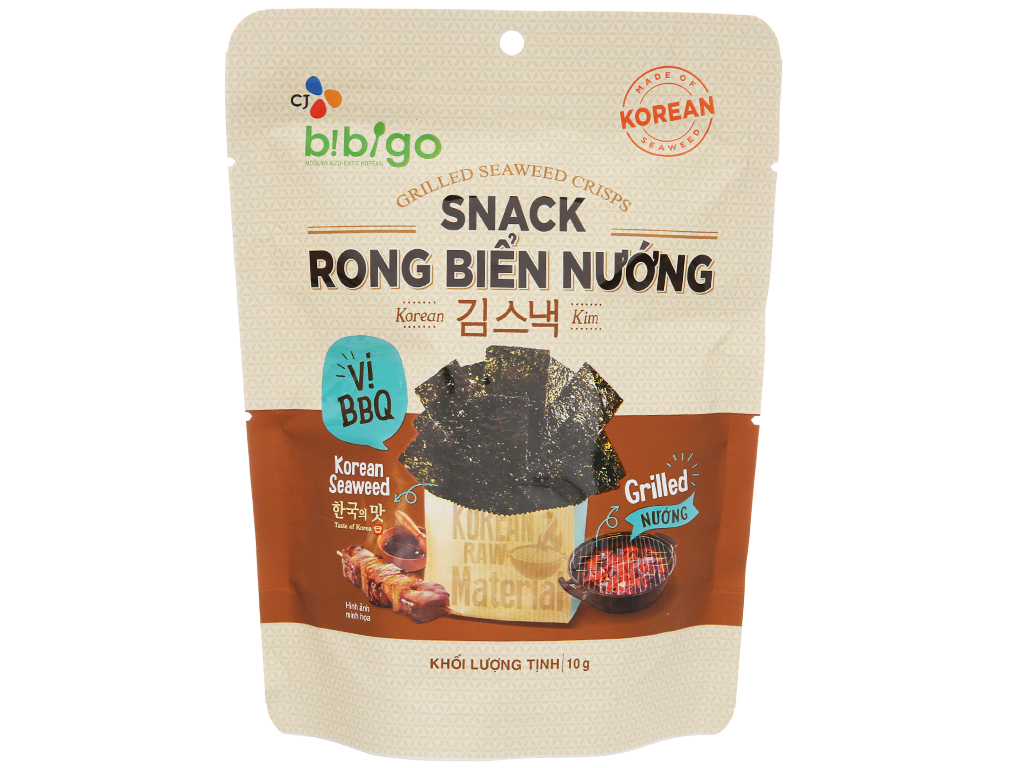 Snack rong biển nướng vị BBQ Bibigo | Văn Phòng Phẩm Onli...