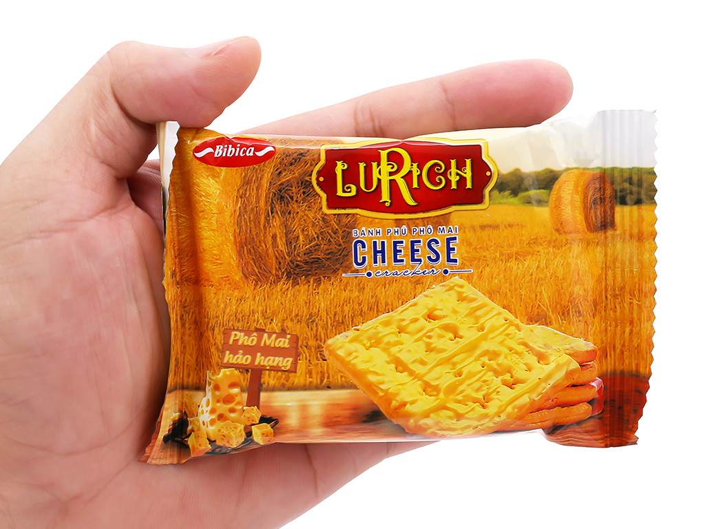 Bánh cracker phủ phô mai Lurich 304g | Văn Phòng Phẩm Onl...