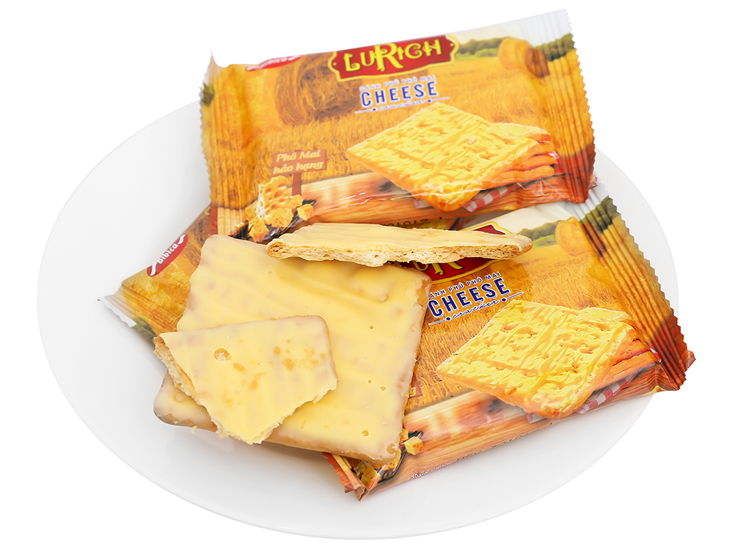 Bánh cracker phủ phô mai Lurich 304g | Văn Phòng Phẩm Onl...