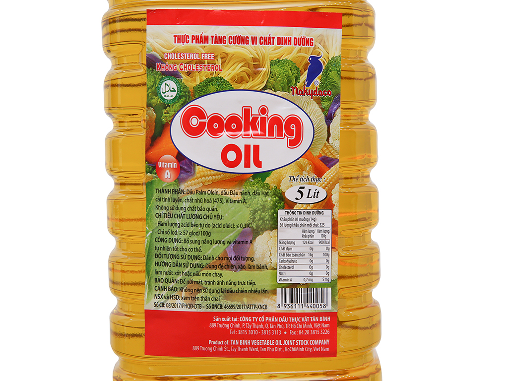 Dầu thực vật tinh luyện Cooking Oil Nakydaco Fast.vn