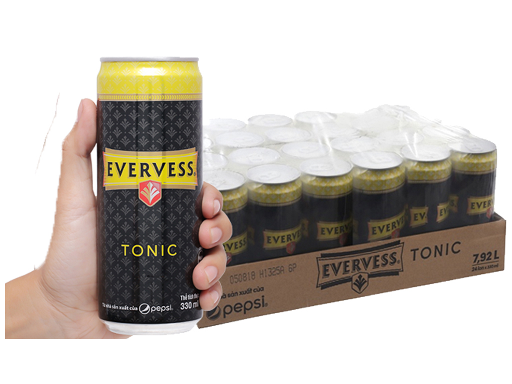 Thùng 24 lon Tonic Evervess 330ml | Văn phòng phẩm FAST